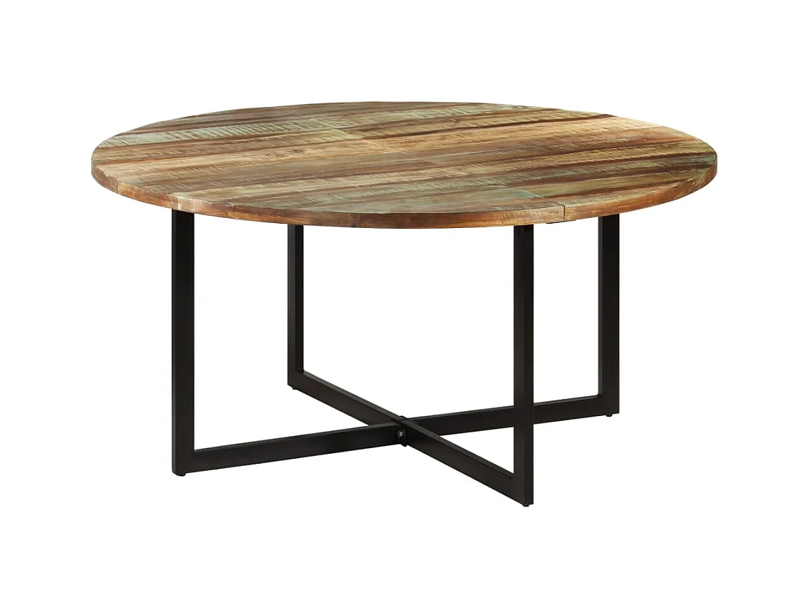 Mesa de jantar 150x75 cm madeira recuperada maciça