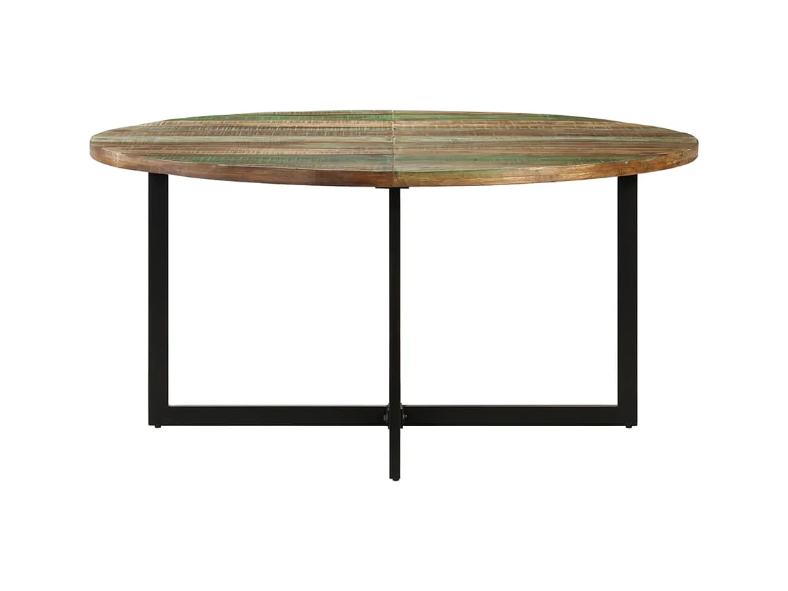 Mesa de jantar 150x75 cm madeira recuperada maciça