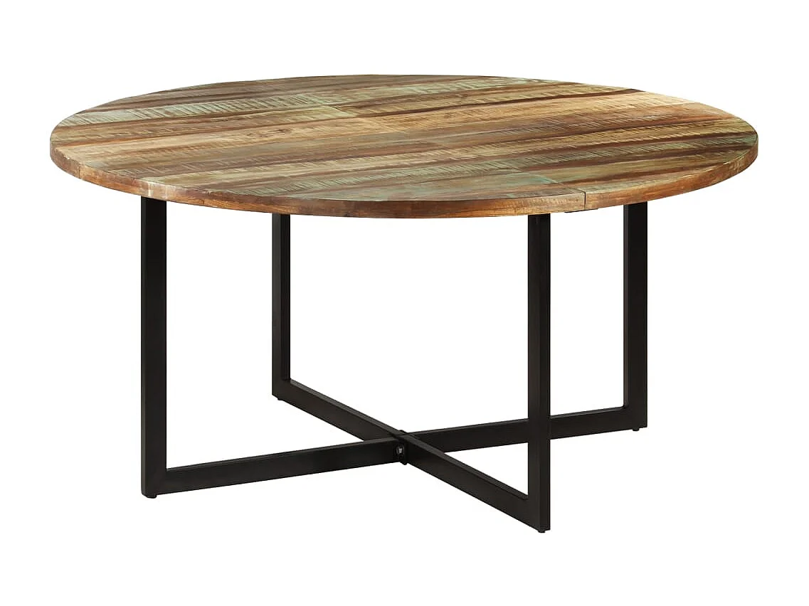 Tavolo da Pranzo 150x75 cm in Legno Massello di Recupero