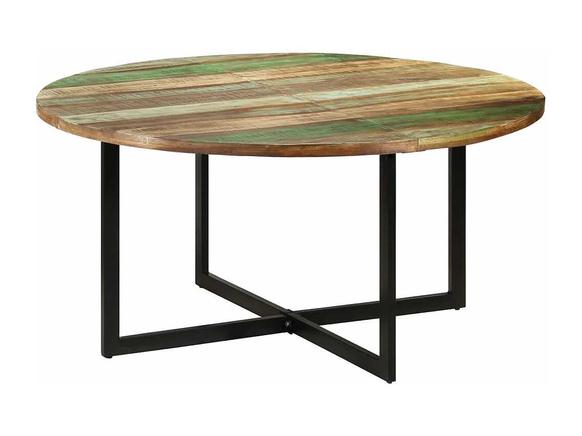 Tavolo da Pranzo 150x75 cm in Legno Massello di Recupero