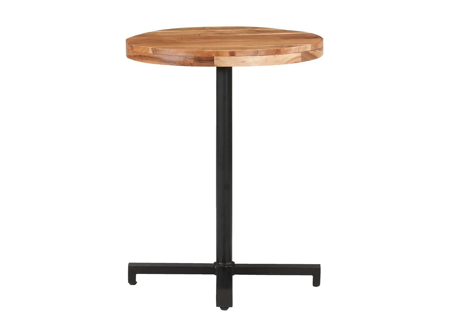 Tavolino da Bistrot Rotondo Ø60x75 cm in Legno di Acacia