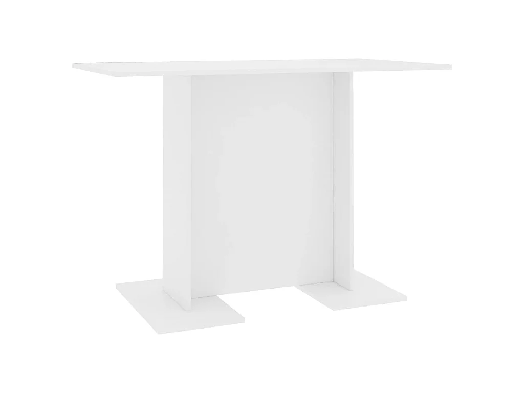 Table de salle à manger Blanc 110 x 60 x 75 cm Bois ingénierie