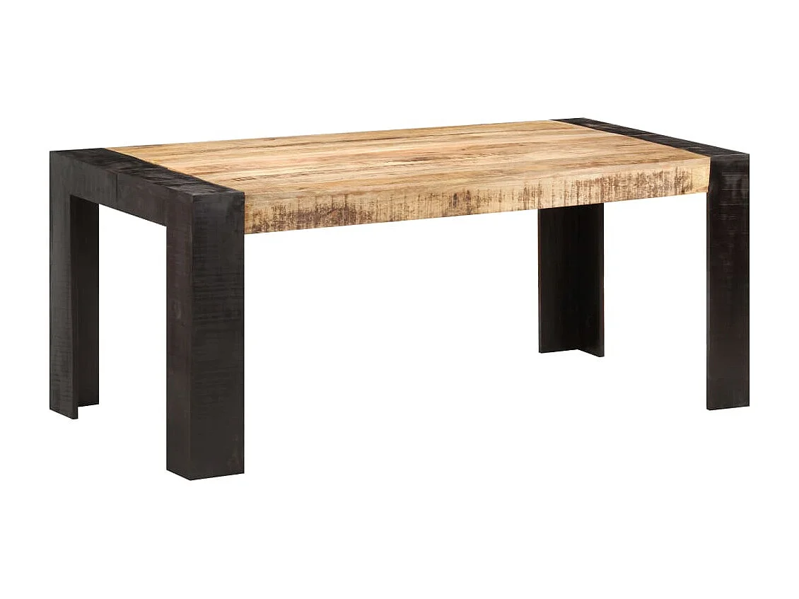 Eettafel 180x90x76 cm massief mangohout