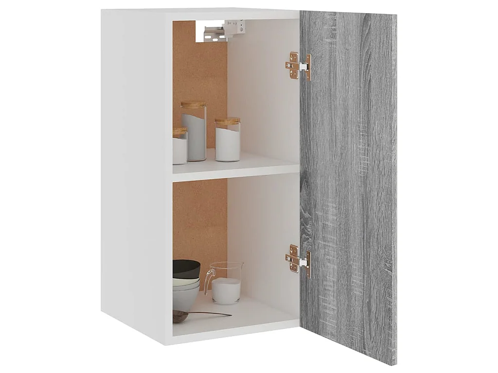 Armário suspenso “Lyon” 29,5x31x60cm cinza sonoma