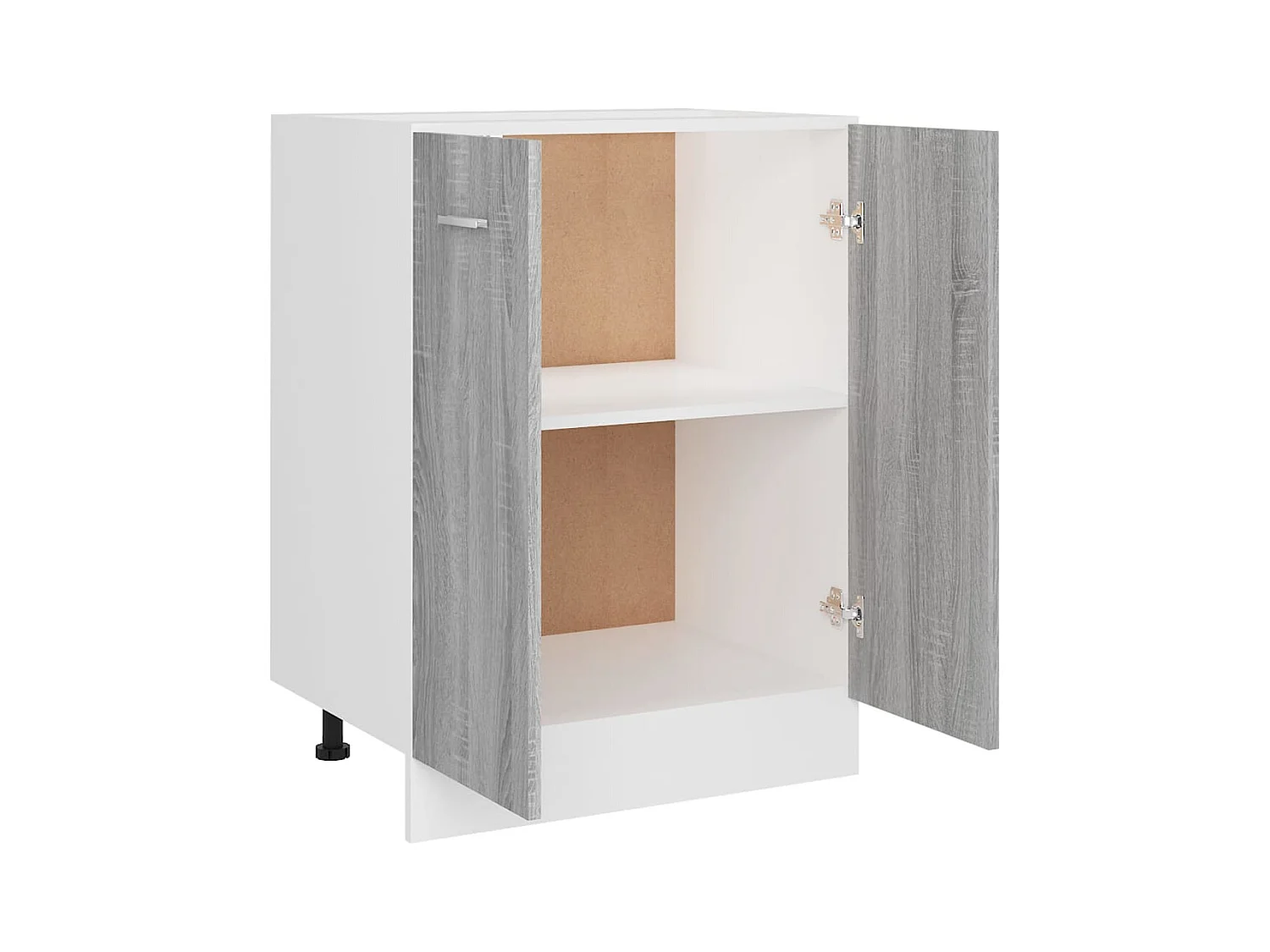 Meuble bas "Lyon" Gris Sonoma 60 x 46 x 81,5 cm Bois d'ingénierie