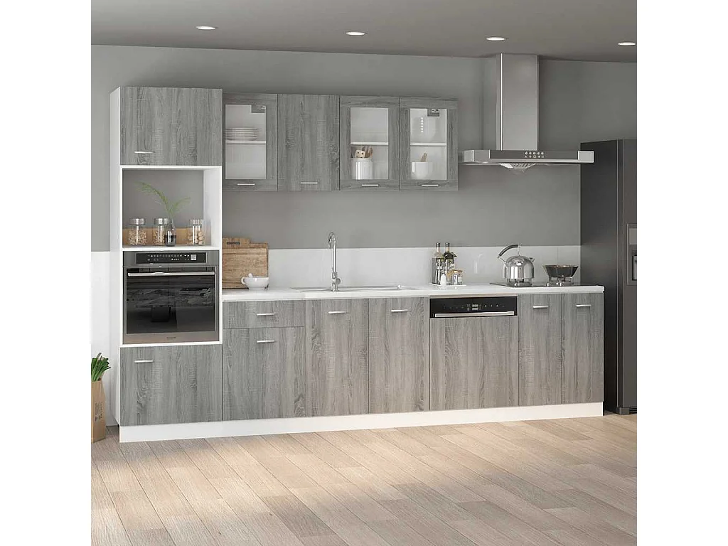 Meuble bas "Lyon" Gris Sonoma 60 x 46 x 81,5 cm Bois d'ingénierie