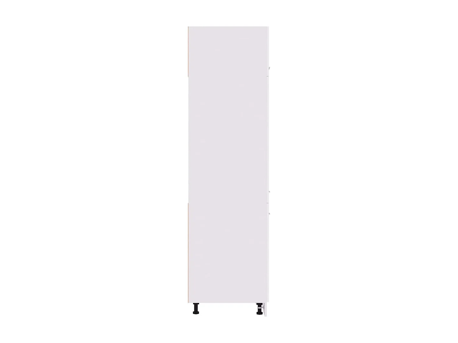 Szafka kuchenna "Lyon" biała z 3 drzwiami przesuwnymi, 4 półkami, drewno inżynieryjne, 60x57x207 cm, nowoczesny design