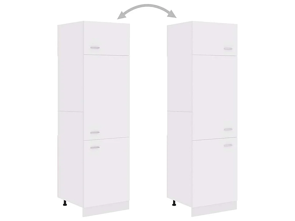Armoire réfrigérée "Lyon" Blanc 60 x 57 x 207 cm Bois d'ingénierie