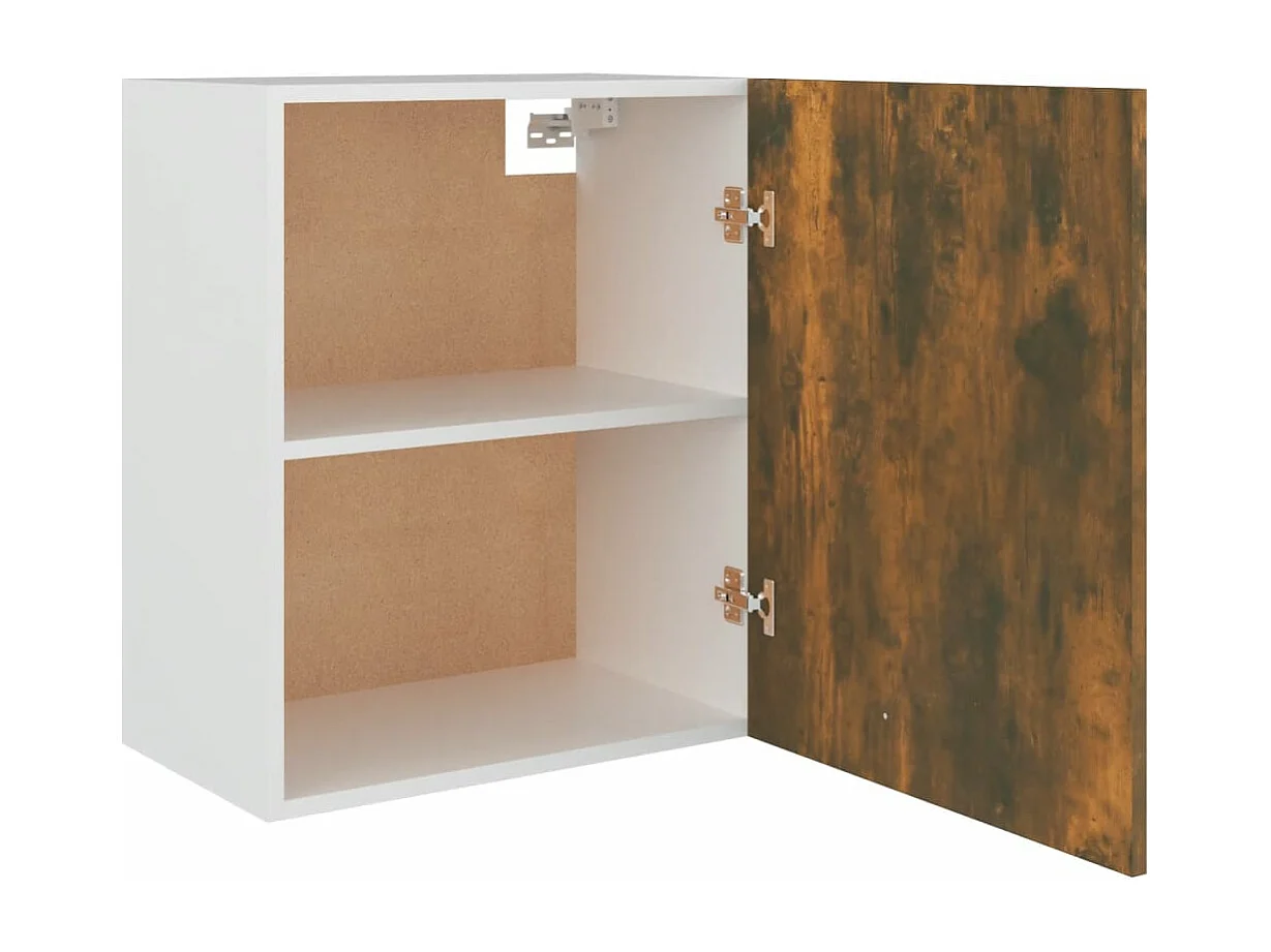 Armoire suspendue "Lyon" Chêne fumé 50 x 31 x 60 cm Bois d'ingénierie