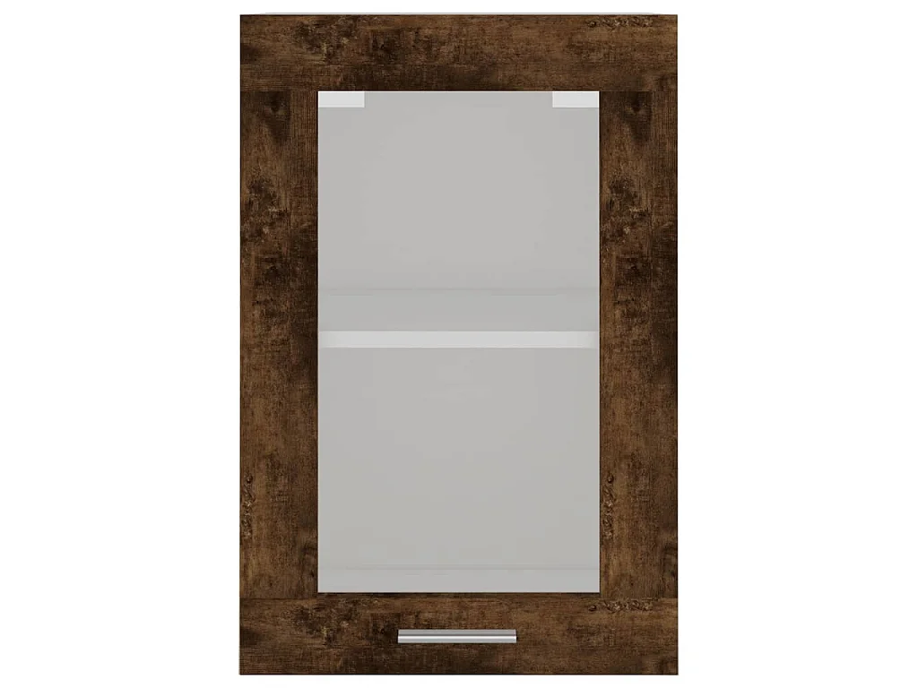 Vitrine suspendue "Lyon" Chêne fumé 40 x 31 x 60 cm Bois d'ingénierie