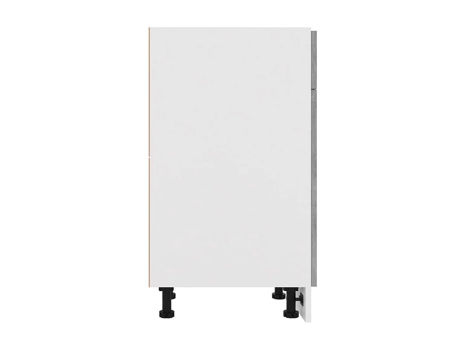 Onderkast met lade Lyon 30x46x81,5 cm bewerkt hout betongrijs