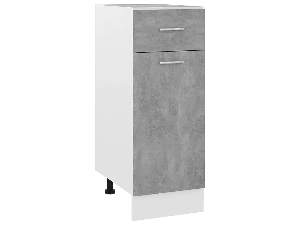 Armoire à tiroirs "Lyon" Gris béton 30 x 46 x 81,5 cm Bois d'ingénierie