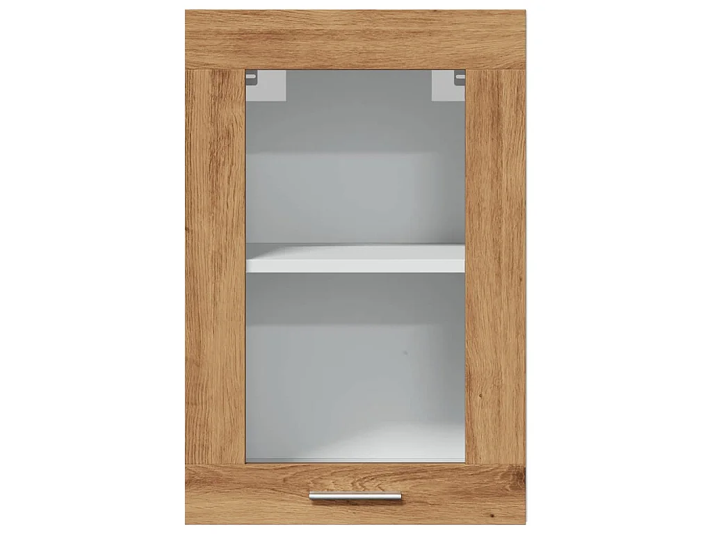 Vitrine suspendue "Lyon" Chêne artisanal 40 x 31 x 60 cm Bois d'ingénierie