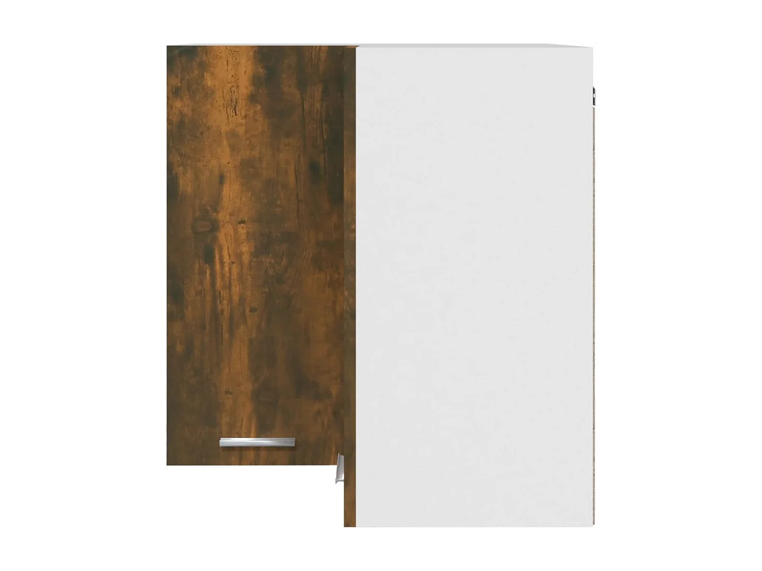 Armoire d'angle suspendue "Lyon" Chêne fumé 57 x 57 x 60 cm Bois d'ingénierie