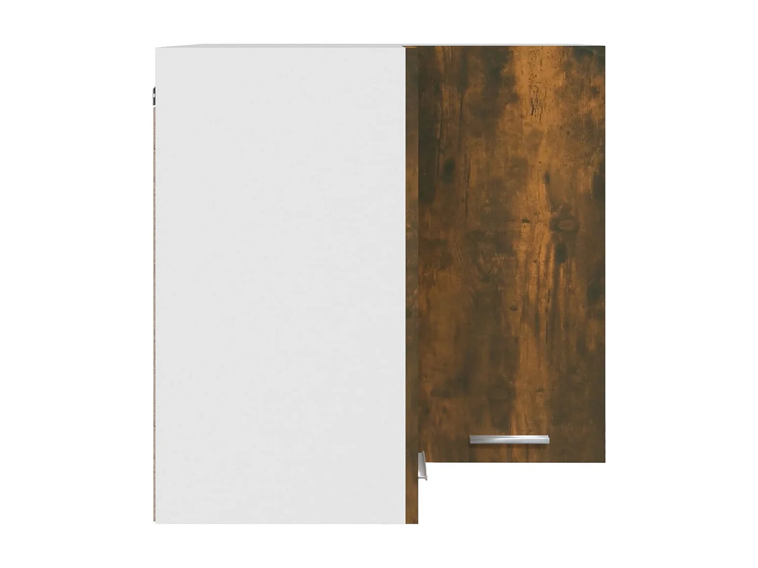 Armoire d'angle suspendue "Lyon" Chêne fumé 57 x 57 x 60 cm Bois d'ingénierie