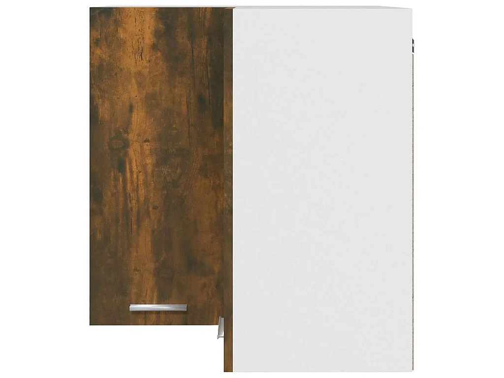 Armario esquinero colgante Lyon roble ahumado 57x57x60 cm