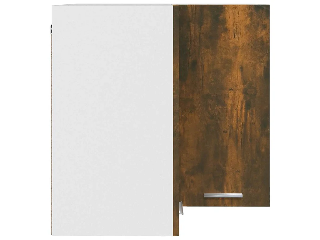 Armario esquinero colgante Lyon roble ahumado 57x57x60 cm