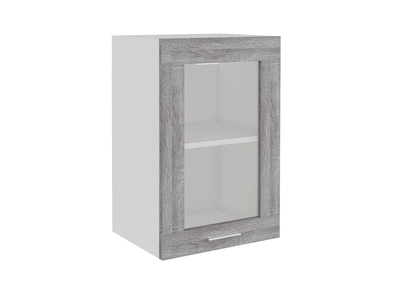 Vitrine suspendue "Lyon" Gris Sonoma 40 x 31 x 60 cm Bois d'ingénierie