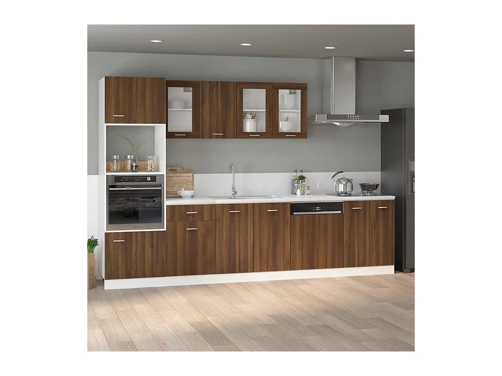 Unterschrank Lyon Braun Eichen-Optik 60x46x81,5 cm Holzwerkstoff