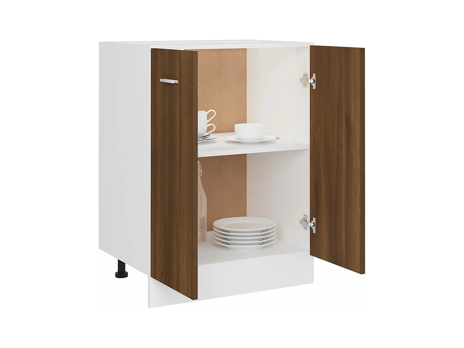 Unterschrank Lyon Braun Eichen-Optik 60x46x81,5 cm Holzwerkstoff