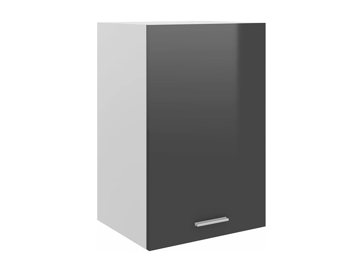 Armário de parede “Lyon” derivados de madeira cinza brilhante