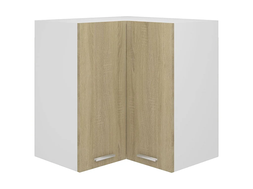 Hanghoekkast Lyon 57x57x60 cm bewerkt hout sonoma eikenkleurig