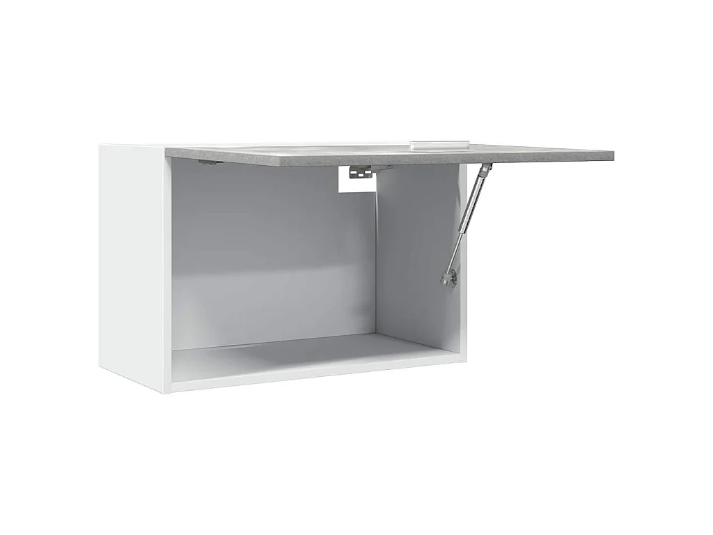 Armoire suspendue "Lyon" Gris béton 60 x 31 x 40 cm Bois d'ingénierie