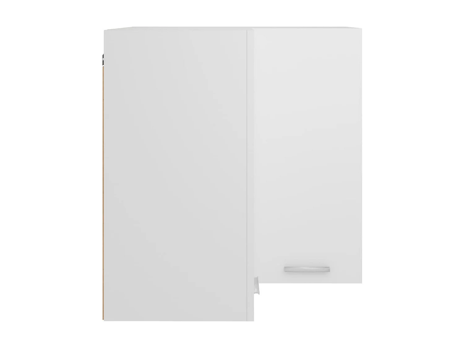 Armoire d'angle suspendue "Lyon" Blanc 57 x 57 x 60 cm Bois d'ingénierie