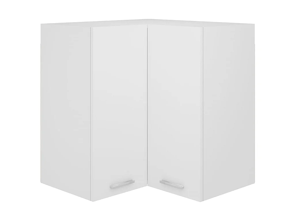 Armário de canto parede “Lyon” 57x57x60 cm branco branco