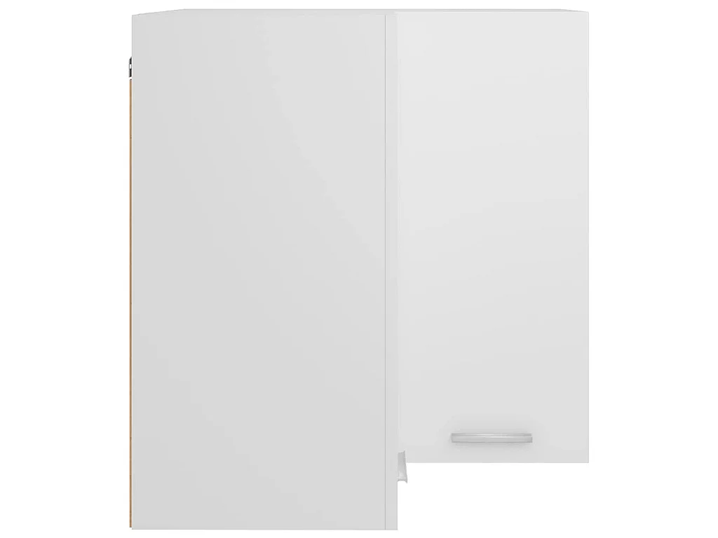 Armário de canto parede “Lyon” 57x57x60 cm branco branco