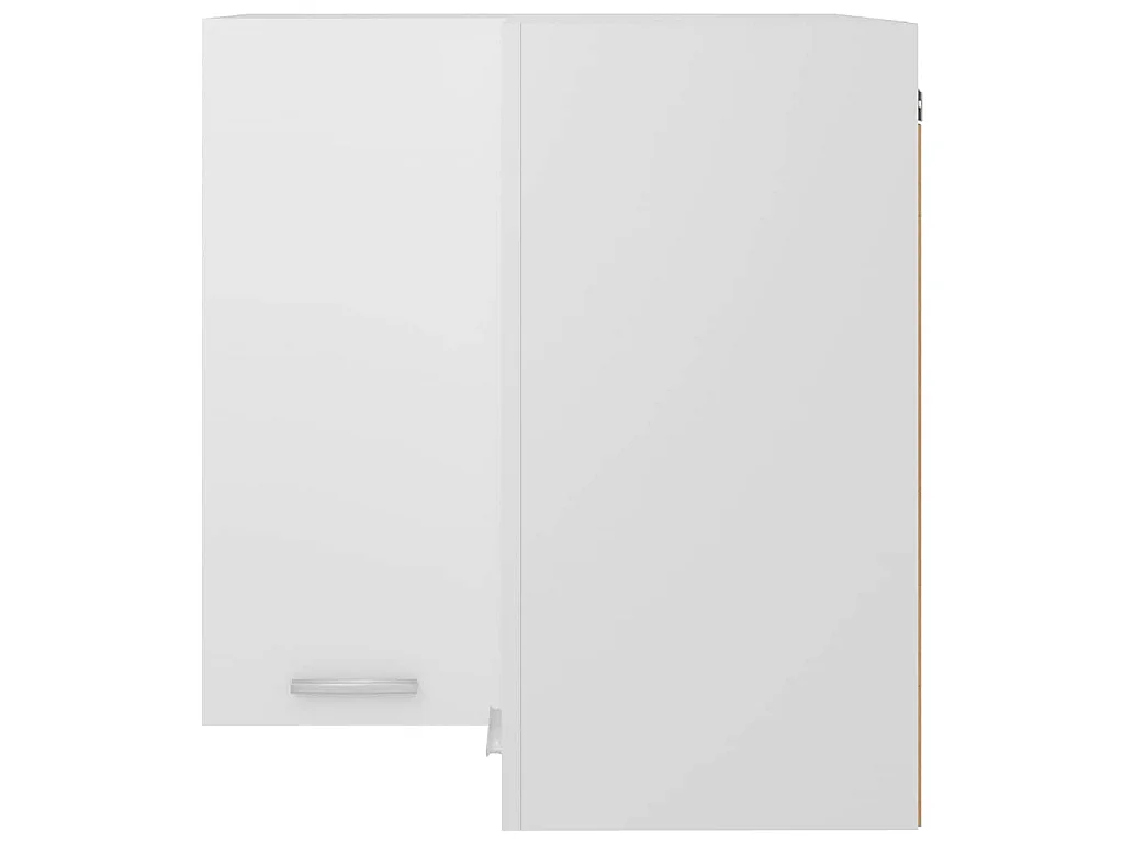 Armário de canto parede “Lyon” 57x57x60 cm branco branco