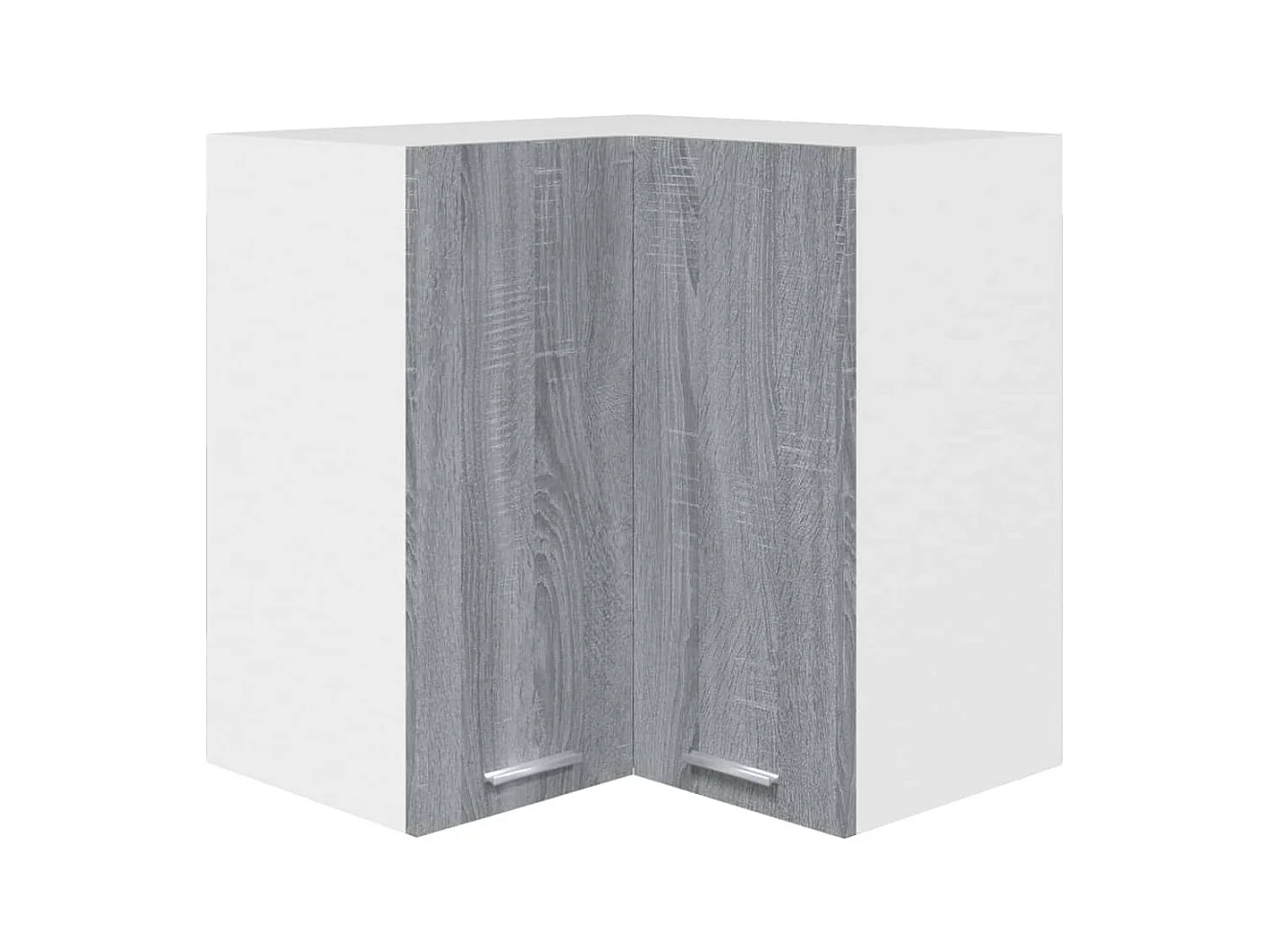 Armoire d'angle suspendue "Lyon" Gris Sonoma 57 x 57 x 60 cm Bois d'ingénierie