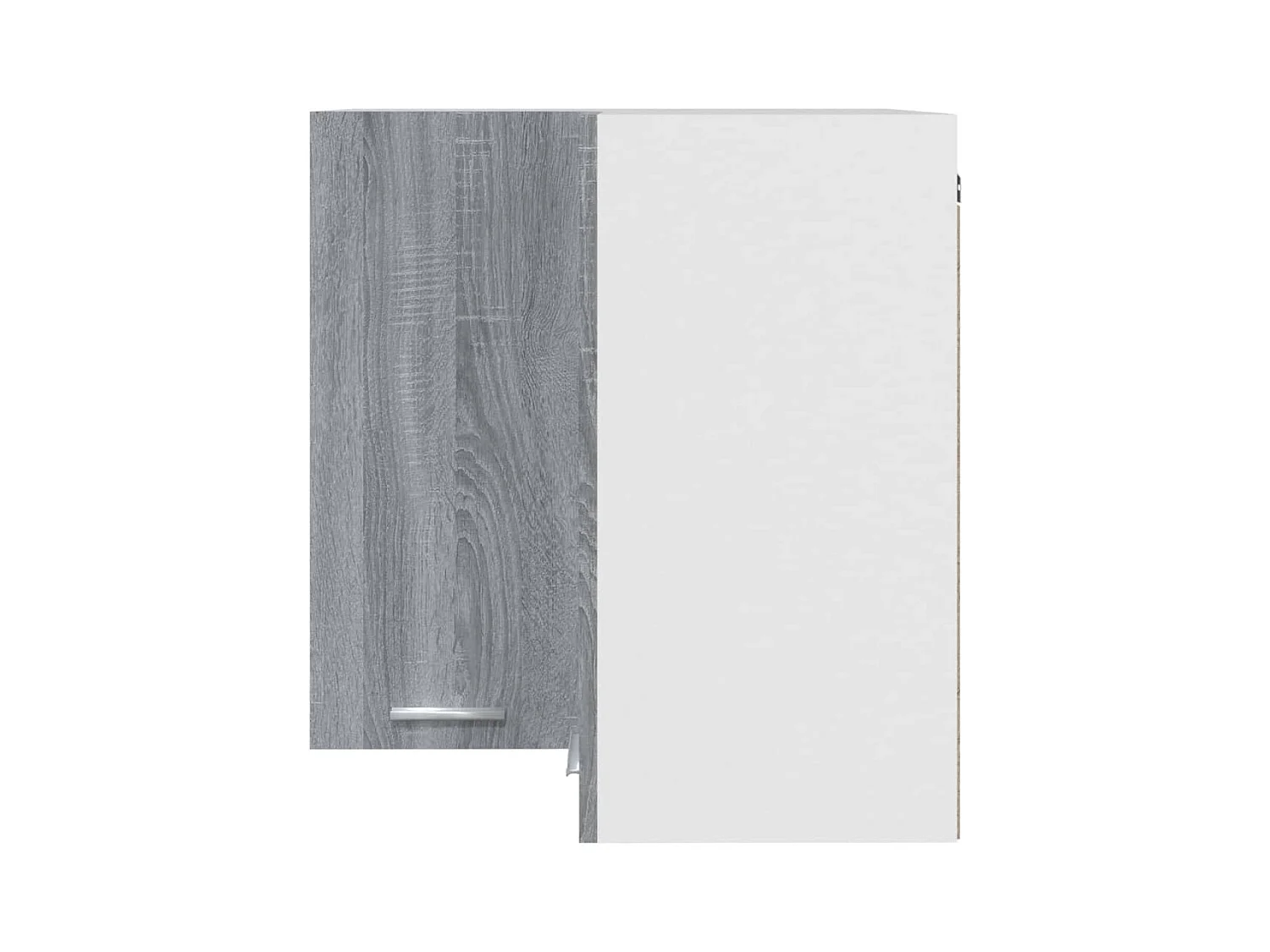 Armoire d'angle suspendue "Lyon" Gris Sonoma 57 x 57 x 60 cm Bois d'ingénierie