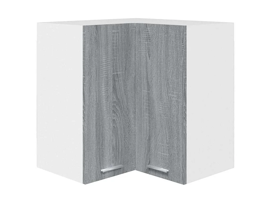 Armoire d'angle suspendue "Lyon" Gris Sonoma 57 x 57 x 60 cm Bois d'ingénierie