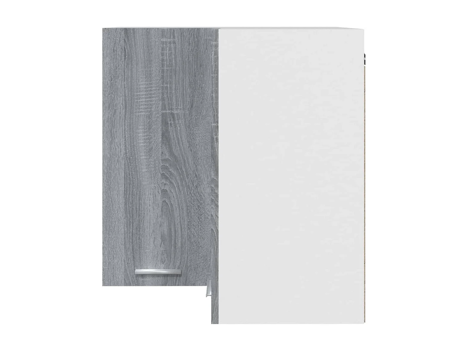 Armoire d'angle suspendue "Lyon" Gris Sonoma 57 x 57 x 60 cm Bois d'ingénierie