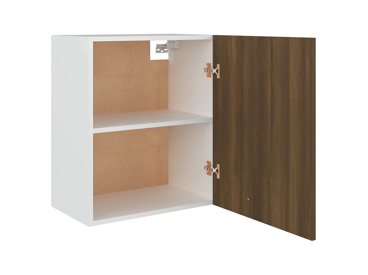 Armoire suspendue "Lyon" Chêne brun 50 x 31 x 60 cm Bois d'ingénierie