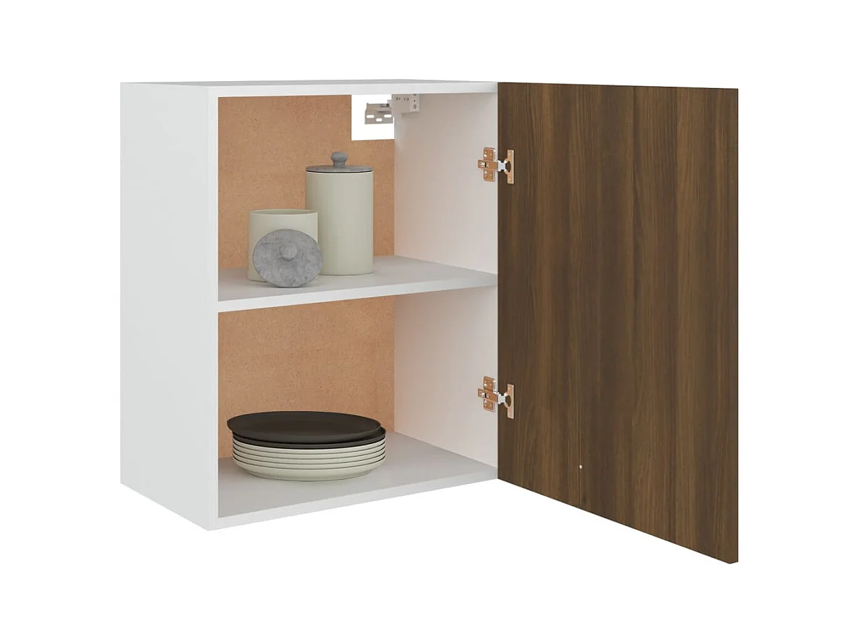 Armoire suspendue "Lyon" Chêne brun 50 x 31 x 60 cm Bois d'ingénierie