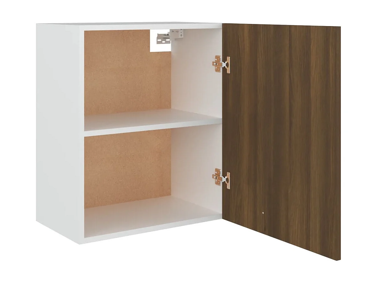 Armário suspenso “Lyon” deriv. madeira carvalho castanho