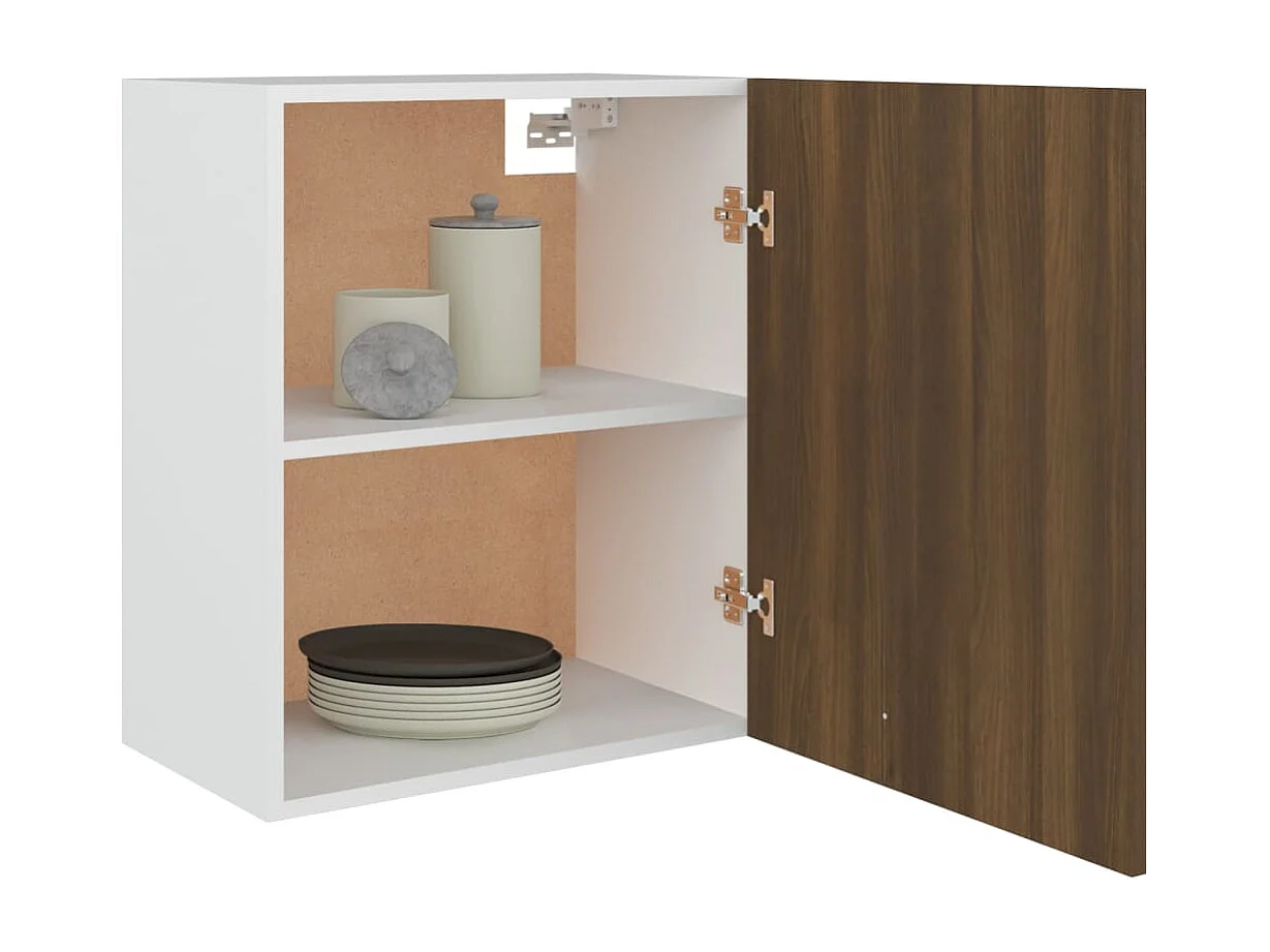 Armário suspenso “Lyon” deriv. madeira carvalho castanho