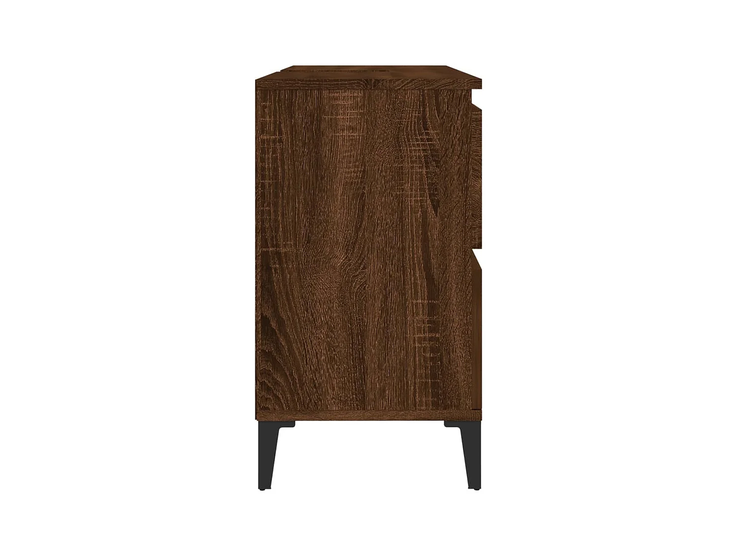 Mobile Lavabo Rovere Marrone 80x33x60 cm in Legno Multistrato