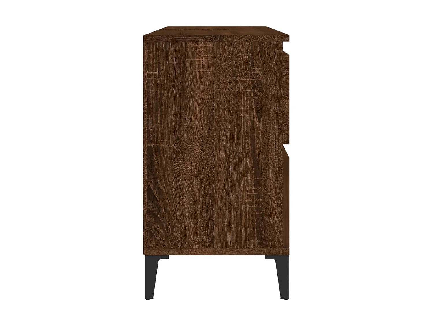 Meuble d'évier chêne marron 80x33x60 cm bois d'ingénierie