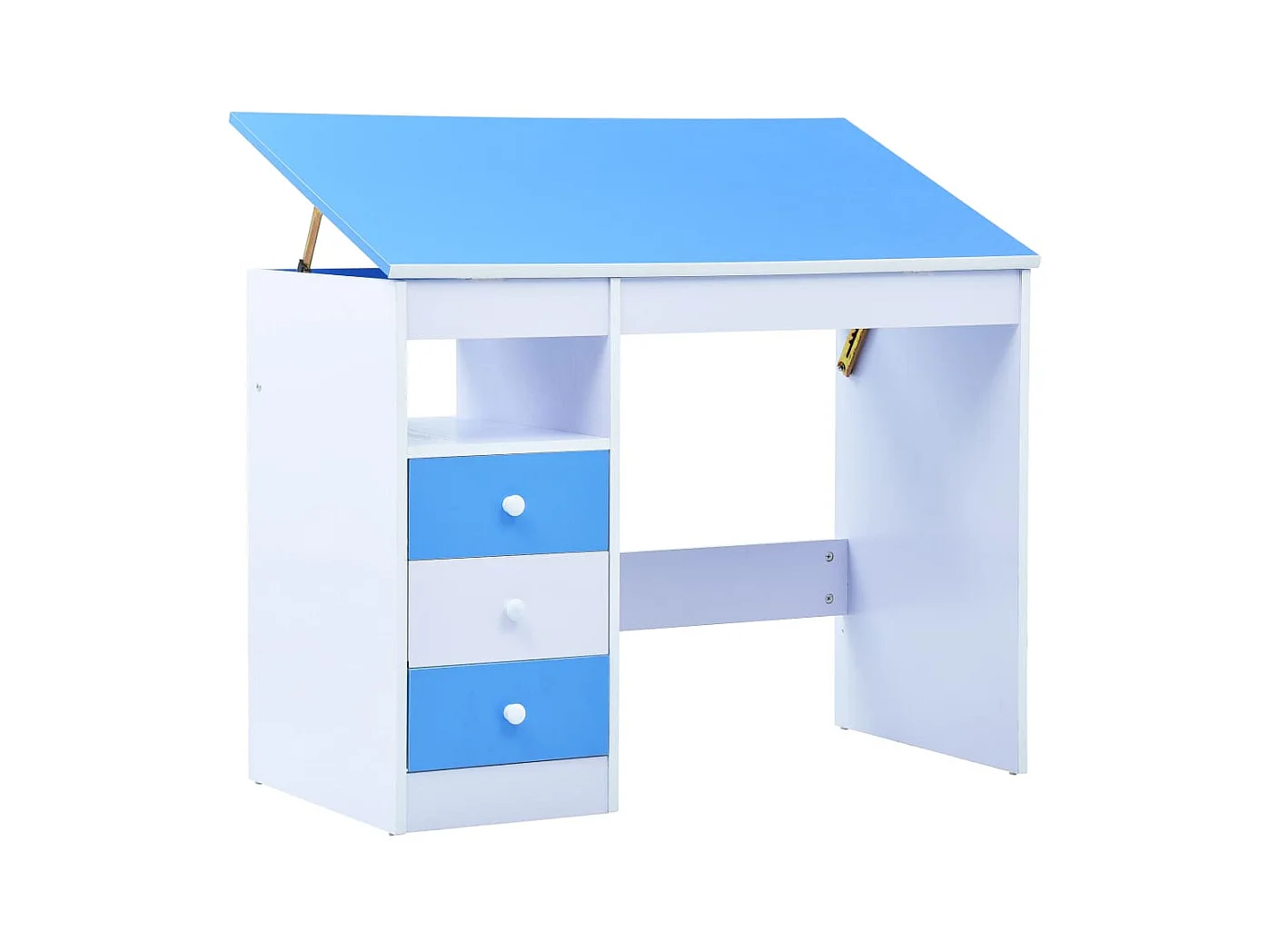 Bureau pour enfants Inclinable Bleu et blanc