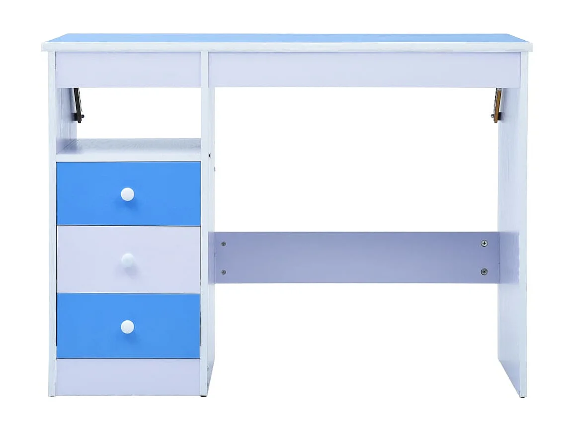 Secretária/estirador desenho para crianças azul e branco