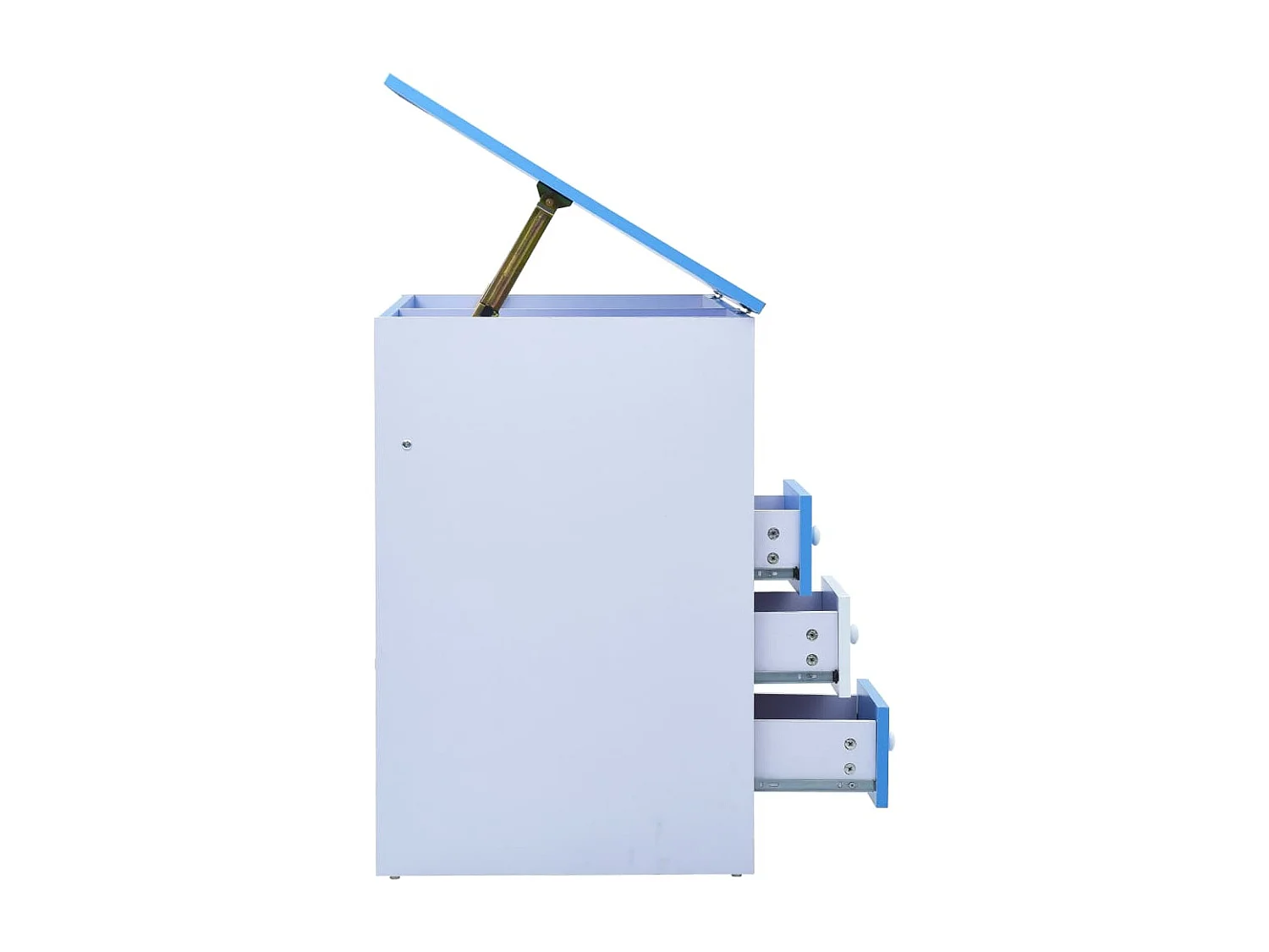 Secretária/estirador desenho para crianças azul e branco