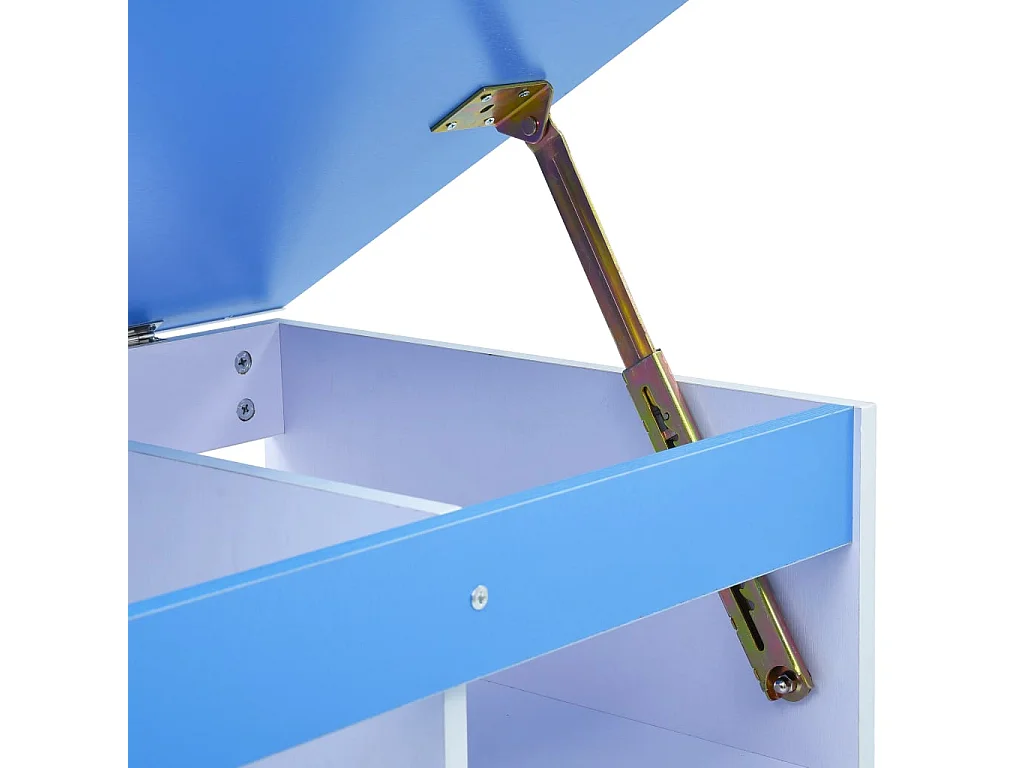 Secretária/estirador desenho para crianças azul e branco