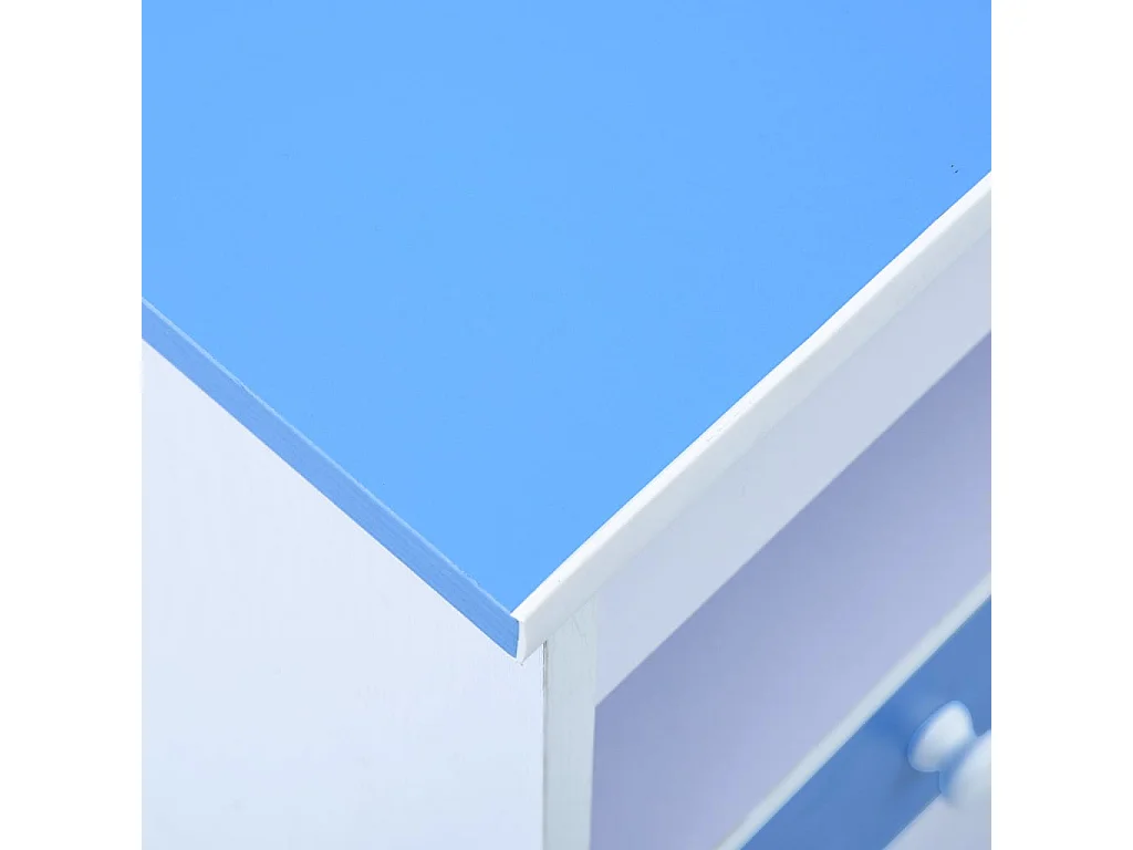 Secretária/estirador desenho para crianças azul e branco