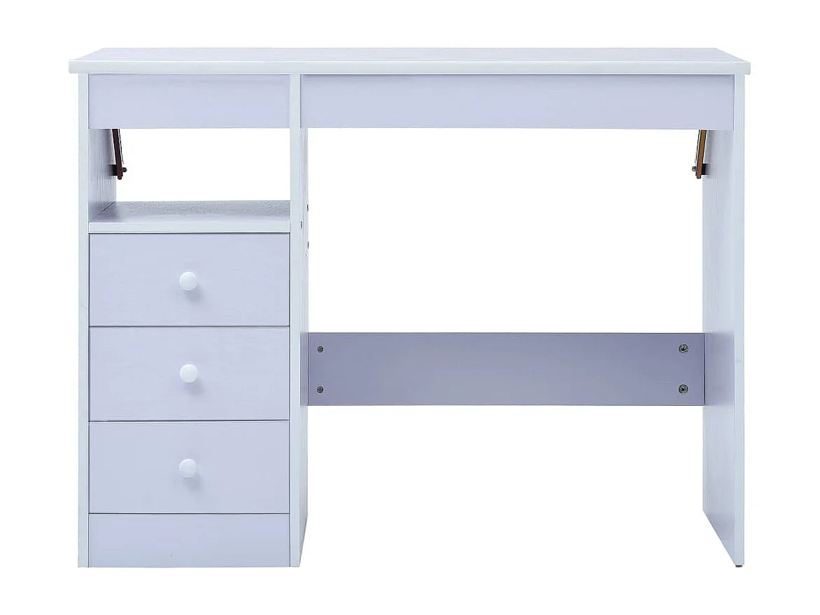 Escritorio infantil de dibujo inclinable blanco