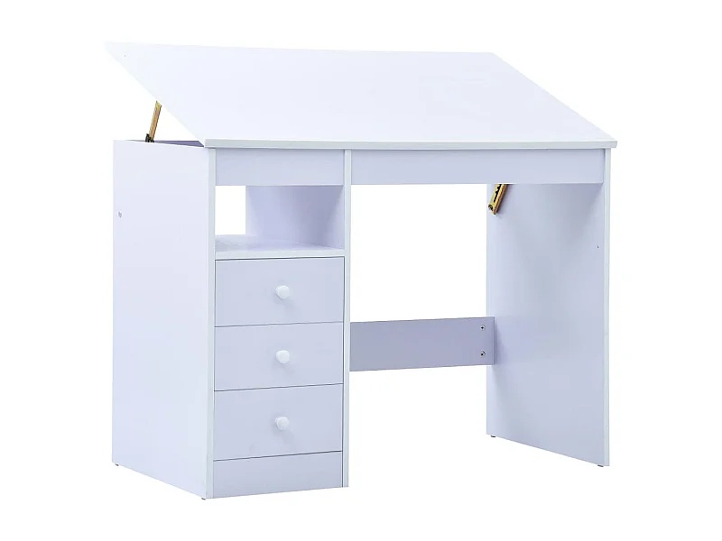 Bureau pour enfants Inclinable Blanc