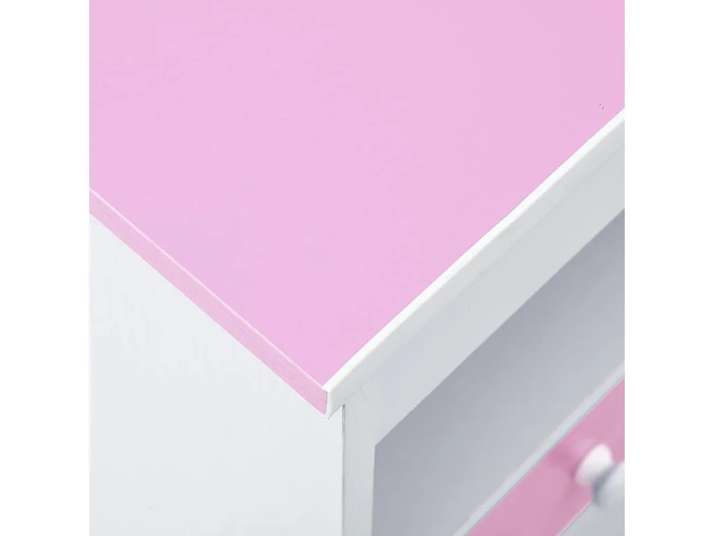 Kinderschreibtisch Kippbar Rosa und Weiß