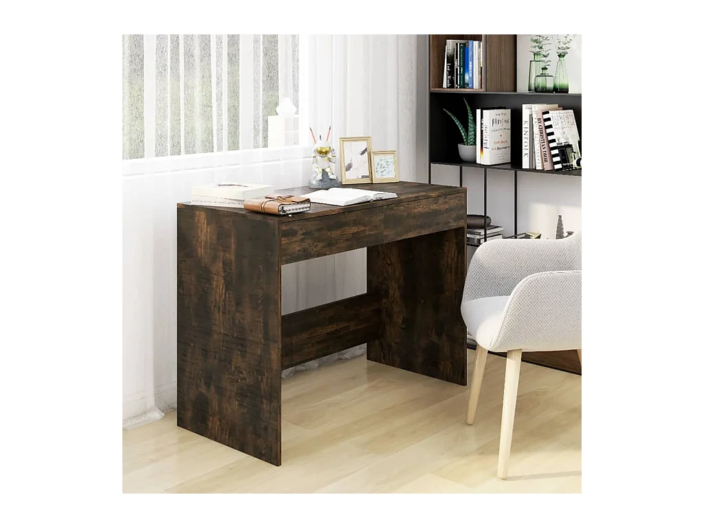 Bureau Chêne fumé 101x50x76,5 cm Aggloméré